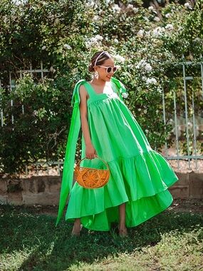 Christopher John Rogers x Target Green Dress XXS